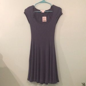 Urban Outfitters navy ribbed dress